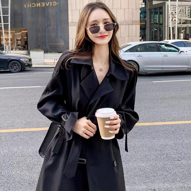 威森莉莫风衣外套女春秋季新款流行韩系中长款气质英伦小个子宽松